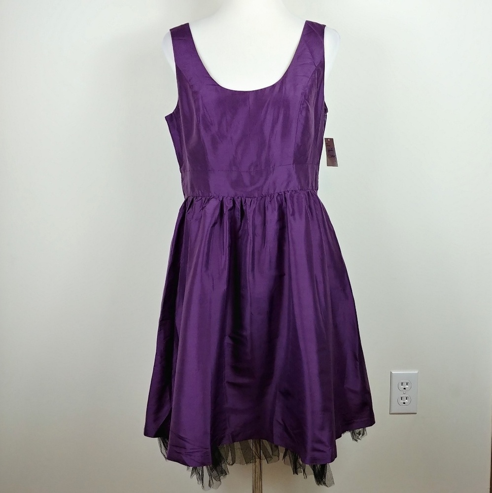 NWT Kensie Purple Amethyst Silk Dress